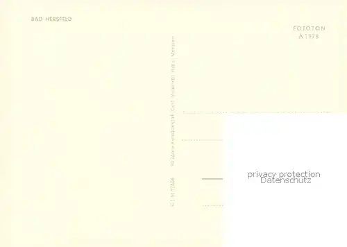 AK / Ansichtskarte Bad_Hersfeld Panorama  Bad_Hersfeld