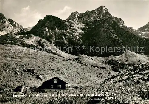 AK / Ansichtskarte Sarotlahuette Panorama Sarotlahuette