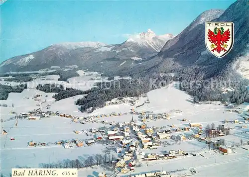 AK / Ansichtskarte Bad_Haering_Tirol Winterlandschaft Fliegeraufnahme Bad_Haering_Tirol