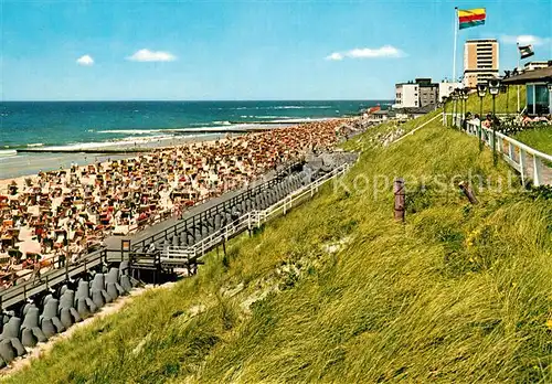 AK / Ansichtskarte Insel_Sylt Kurstrand Insel_Sylt