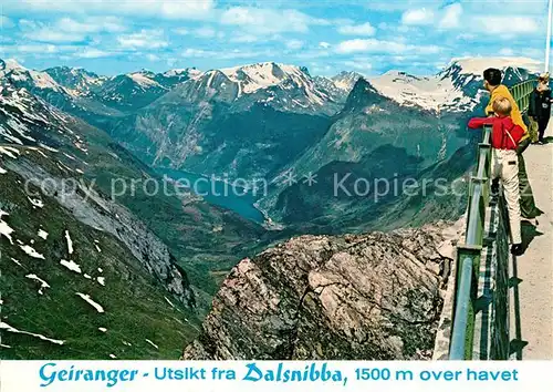 AK / Ansichtskarte Geiranger Aussicht von Dalsnibba Geiranger