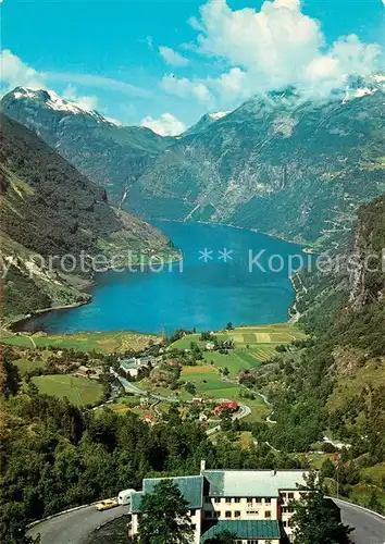 AK / Ansichtskarte Geiranger Fliegeraufnahme Geiranger