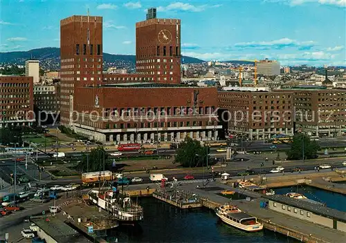 AK / Ansichtskarte Oslo_Norwegen Radhaus Stadthalle Oslo Norwegen