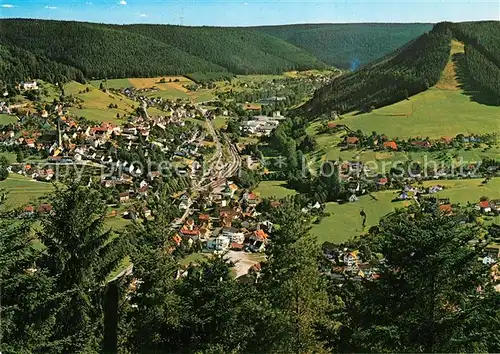 AK / Ansichtskarte Baiersbronn_Schwarzwald Fliegeraufnahme Baiersbronn Schwarzwald
