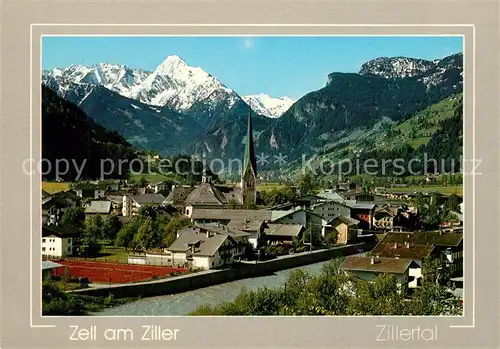 AK / Ansichtskarte Zell_Ziller_Tirol Panorama Kirche Tristner Zell_Ziller_Tirol