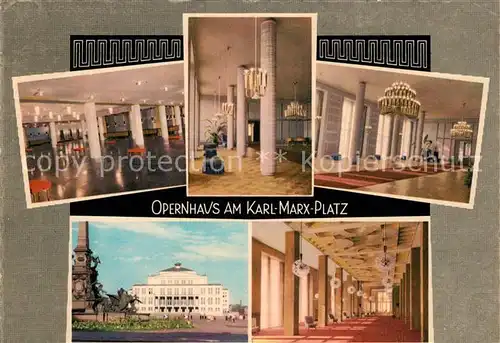 AK / Ansichtskarte Leipzig Opernhaus Karl Marx Platz Leipzig