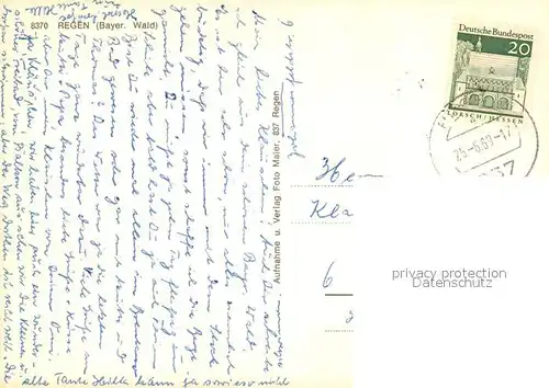 AK / Ansichtskarte Regen Kirche Regen