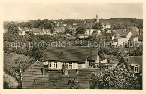 AK / Ansichtskarte Bad_Buckow_Maerkische_Schweiz Ortsansicht mit Kirche vom Luisenberg gesehen Bad_Buckow
