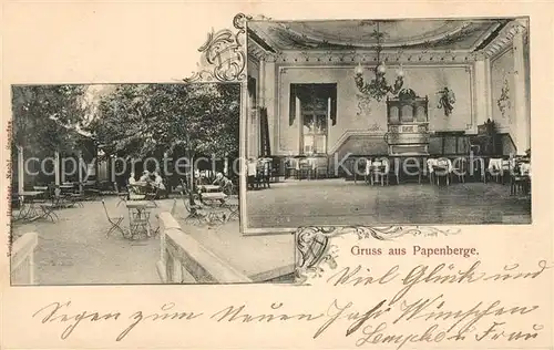 AK / Ansichtskarte Papenberge_Heringsdorf Restaurant Terrasse Saal 