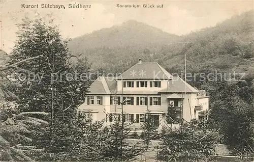 AK / Ansichtskarte Suelzhayn Sanatorium Glueck auf Suelzhayn