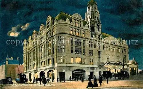 AK / Ansichtskarte Stockholm Oscarsteatern Theater im Mondschein Stockholm