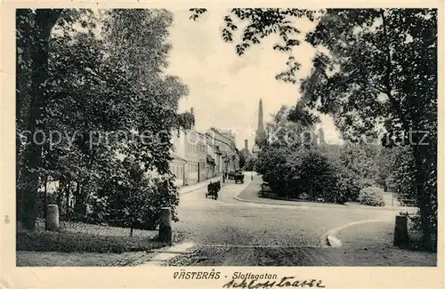 AK / Ansichtskarte Vaesteras Slottsgatan Vaesteras
