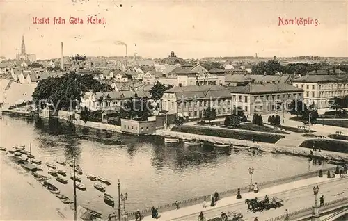 AK / Ansichtskarte Norrkoeping Urtsikt fran Goeta Hotell Norrkoeping