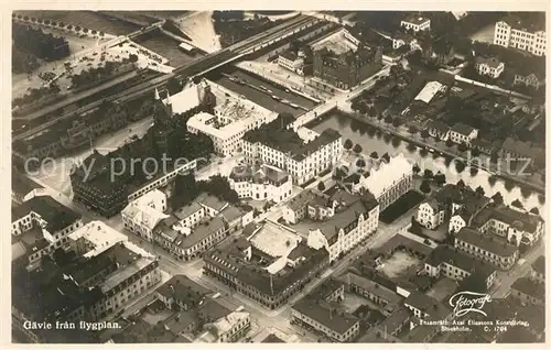 AK / Ansichtskarte Gaevle fran flygplan Fliegeraufnahme Gaevle