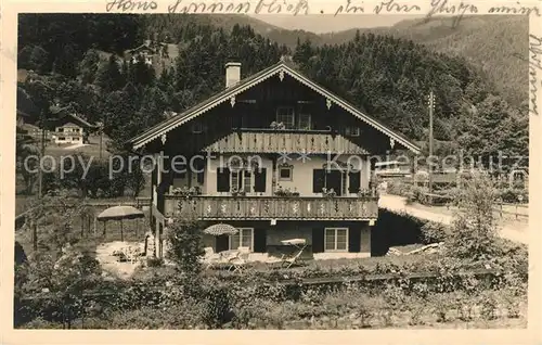 AK / Ansichtskarte Bad_Wiessee Gaestehaus Pension Bad_Wiessee