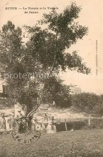 AK / Ansichtskarte Autun Le Ternin et le Temple de Janus Autun