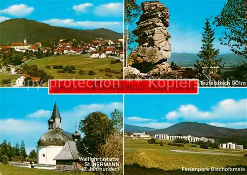AK / Ansichtskarte Bischofsmais Teufelstisch Ferienpark Wallfahrtsstaette Sankt Hermann Bischofsmais