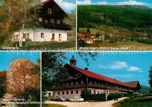 AK / Ansichtskarte Rettenbach_Cham Kurhotel Gut Schmelmerhof Gaestehaus Aussichtsturm  Rettenbach Cham