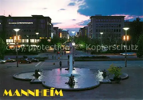 AK / Ansichtskarte Mannheim Wasserturm Planken Mannheim