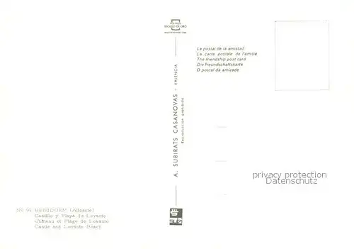 AK / Ansichtskarte Benidorm Fliegeraufnahme Benidorm