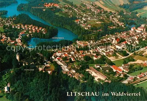 AK / Ansichtskarte Litschau Fliegeraufnahme Litschau