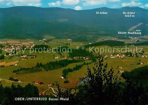 AK / Ansichtskarte Oberried_Bischofsmais Fliegeraufnahme Unterried Oberried Bischofsmais