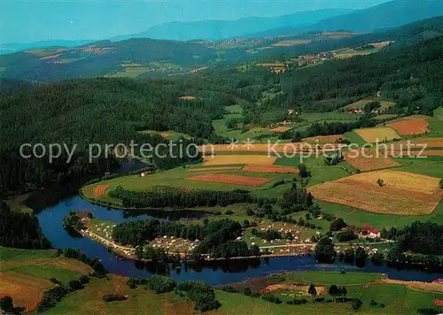 AK / Ansichtskarte Pirka_Viechtach Fliegeraufnahme Campingplatz Hoellensteinsee Pirka Viechtach