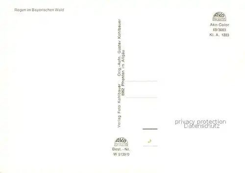 AK / Ansichtskarte Regen Kirche Regen