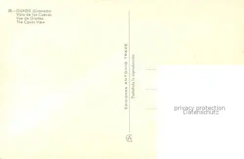 AK / Ansichtskarte Guadix Grotten Guadix