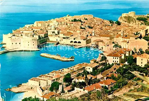 AK / Ansichtskarte Dubrovnik_Ragusa Fliegeraufnahme Panorama Dubrovnik Ragusa