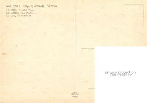 AK / Ansichtskarte Athen Panorama Athen