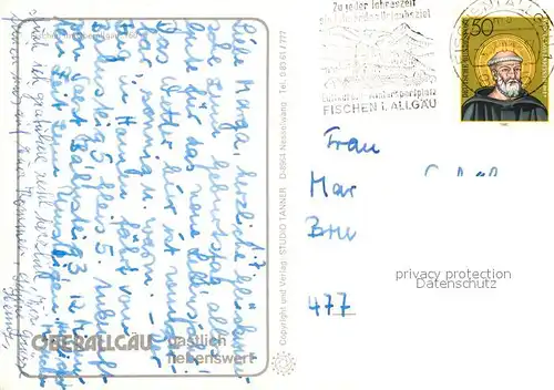 AK / Ansichtskarte Fischen_Allgaeu Panorama Fischen Allgaeu