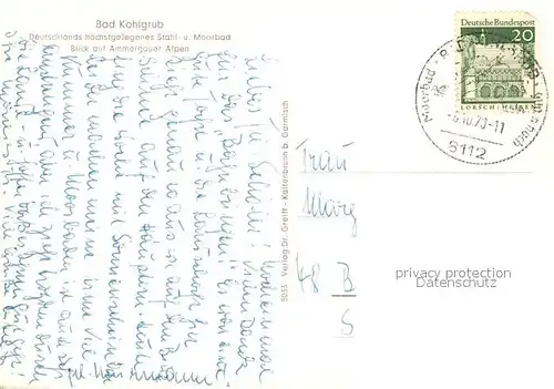 AK / Ansichtskarte Bad_Kohlgrub Panorama Bad_Kohlgrub