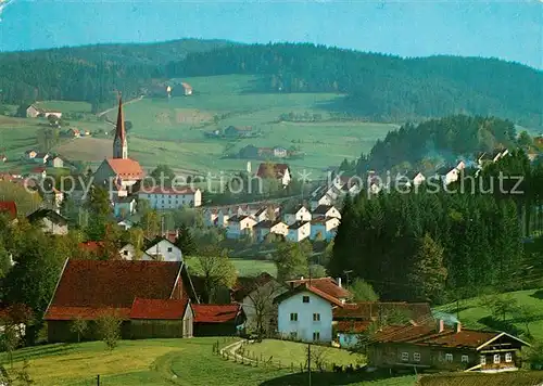 AK / Ansichtskarte Teisnach Kirche Panorama Teisnach