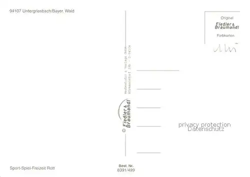 AK / Ansichtskarte Untergriesbach_Niederbayern Panorama Kirche Altarraum Ortsansicht  Untergriesbach