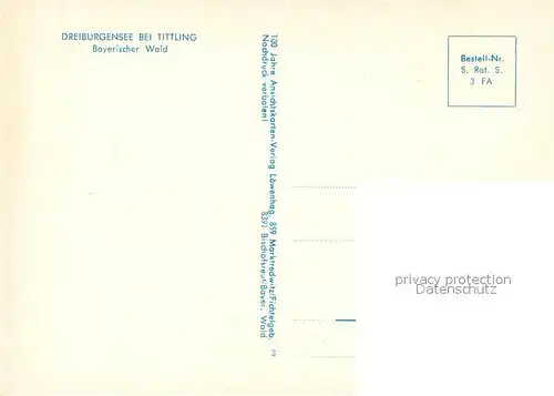 AK / Ansichtskarte Tittling Dreiburgensee Tittling