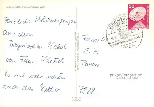 AK / Ansichtskarte Viechtach_Bayerischer_Wald Kaitersberg Grosser Osser Arber Dreisessel Lusenschutzhaus  Viechtach_Bayerischer