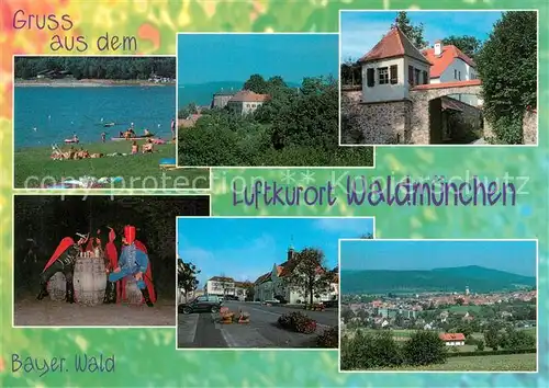 AK / Ansichtskarte Waldmuenchen Liegewiese Panorama Volkstheater  Waldmuenchen