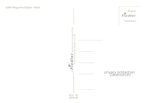 AK / Ansichtskarte Wegscheid_Niederbayern Panorama Wegscheid Niederbayern