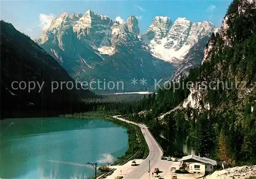 AK / Ansichtskarte Lago_di_Landro Ristoro Flora Alpina e Monte Cristallo Lago_di_Landro