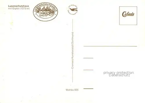 AK / Ansichtskarte Waldhaeuser_Neuschoenau Bergkapelle Lusenschutzhaus Teufelsloch Martinsklause Waldhaeuser Neuschoenau