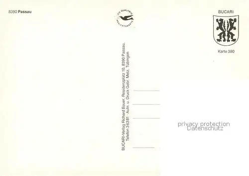 AK / Ansichtskarte Passau Fliegeraufnahme Dom Sankt Stephan Innkai  Passau