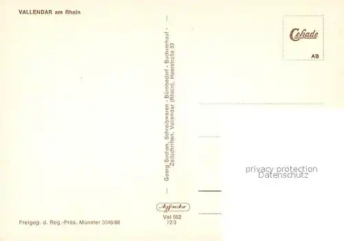 AK / Ansichtskarte Vallendar Fliegeraufnahme Vallendar