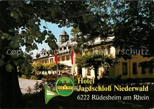 AK / Ansichtskarte Ruedesheim_Rhein Hotel Jagdschloss Niederwald Ruedesheim Rhein