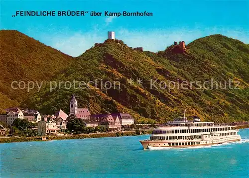 AK / Ansichtskarte Kamp Bornhofen Feindliche Brueder Kamp Bornhofen