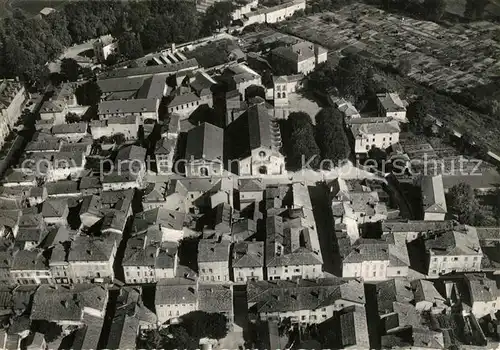 AK / Ansichtskarte Belleville sur Saone Fliegeraufnahme Eglise Quartier Sud Est rue Victor Hugo Belleville sur Saone