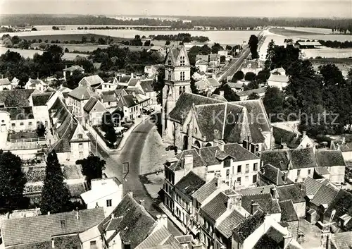 AK / Ansichtskarte Fontenay Tresigny Fliegeraufnahme Eglise Route de Paris Fontenay Tresigny