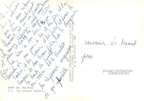 AK / Ansichtskarte Barr_Bas Rhin Fliegeraufnahme Barr Bas Rhin