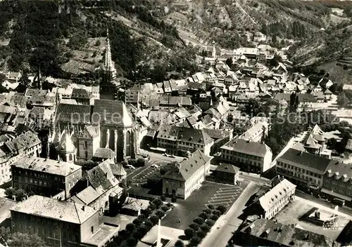 AK / Ansichtskarte Thann_Haut_Rhin_Elsass Fliegeraufnahme Place de la Republique Thann_Haut_Rhin_Elsass