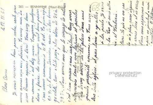 AK / Ansichtskarte Bennwihr  Bennwihr